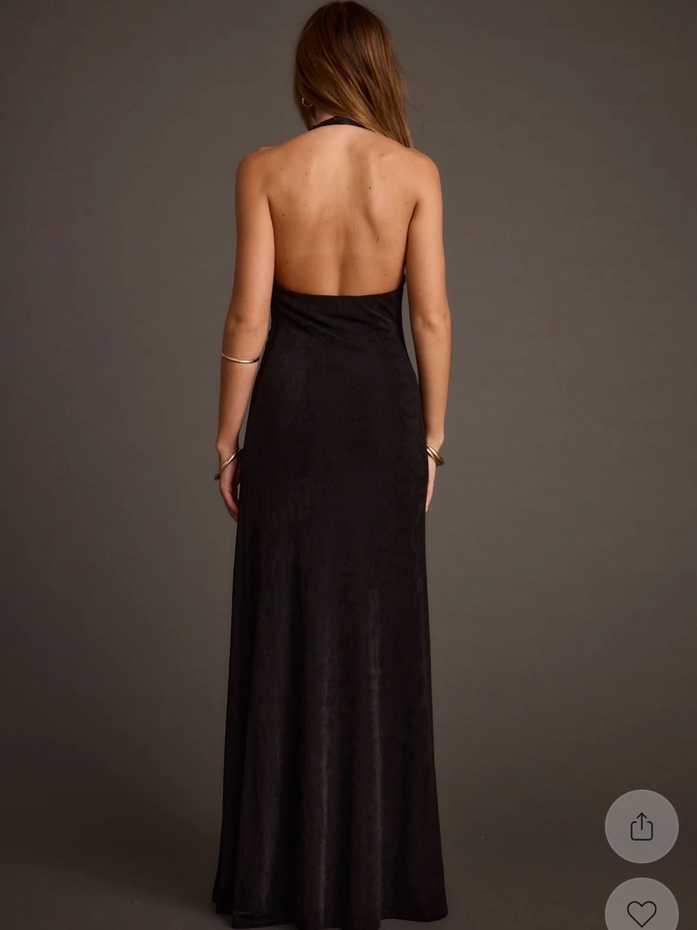 Alondra black maxi dress sz m - Picture 3 of 5